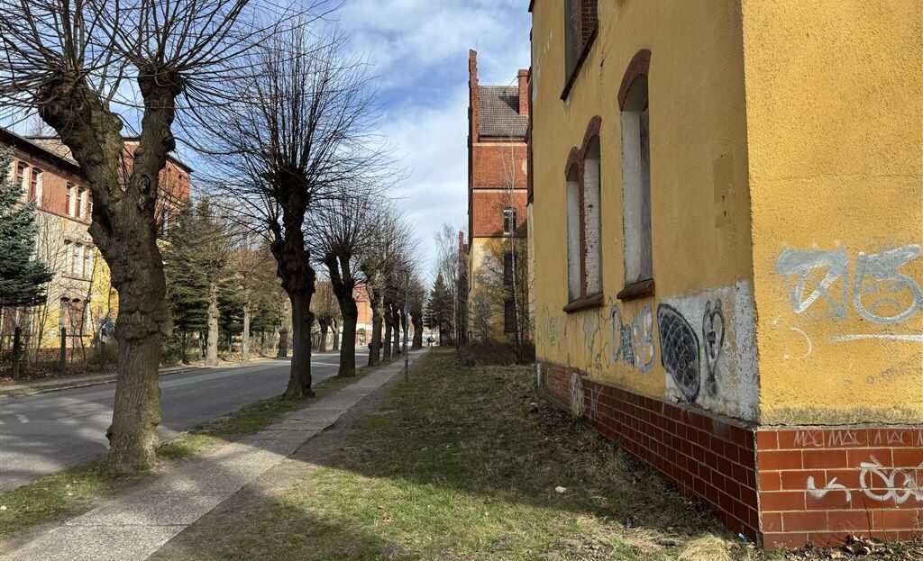 Kurmärker Straße von der Einfahrt Richtung Norden